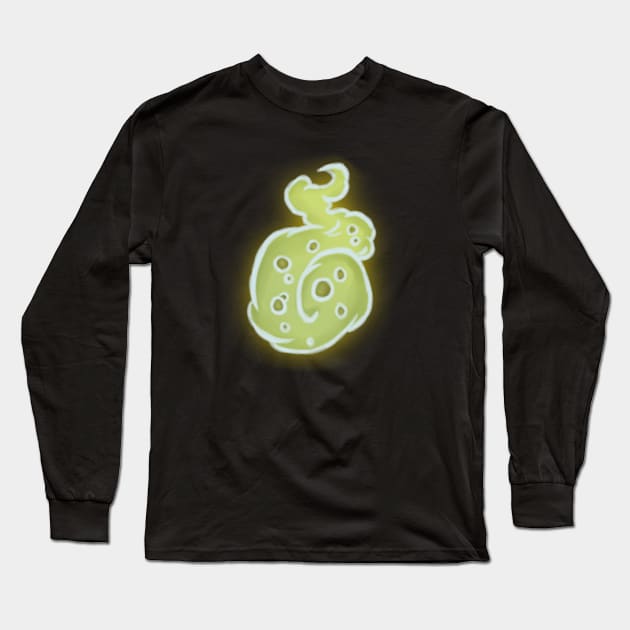 Ghost Flame Gold Long Sleeve T-Shirt by TheRobCalledZeus